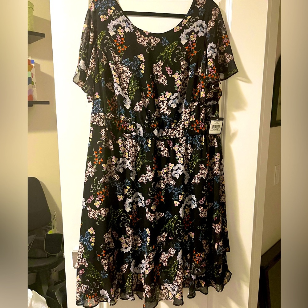 Rachel Roy Floral Ruffle Dress